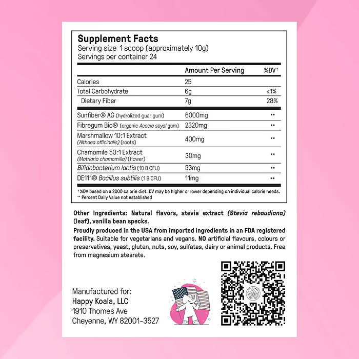 Happy Mammoth Complete Belly Reset Digestive Health Supplement Powder for Men & Women, Supports Gut Health, Reduces Bloating & Gas, Promotes Bowel Regularity, 24 Servings Vanilla Flavor