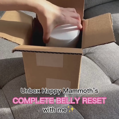 Happy Mammoth Complete Belly Reset Digestive Health Supplement Powder for Men & Women, Supports Gut Health, Reduces Bloating & Gas, Promotes Bowel Regularity, 24 Servings Vanilla Flavor